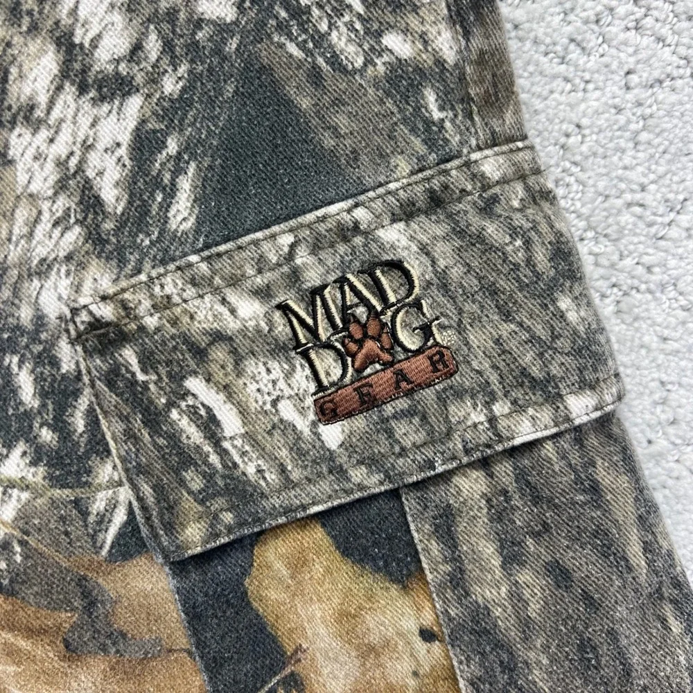 Mad Dog Gear Cargo Pants Mens 32 Brown Camo Buzz Off Outdoor Gorpcore‎ Skate Y2k